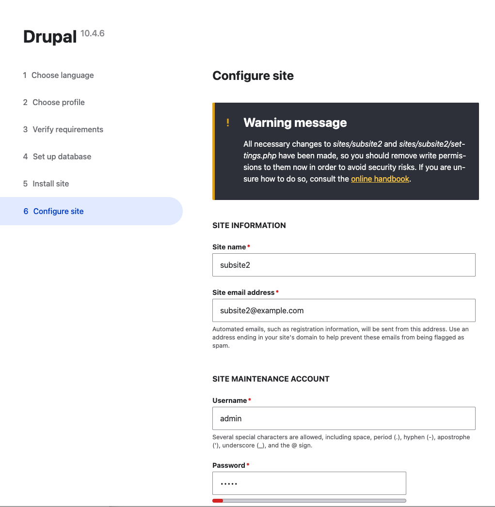 Install Drupal